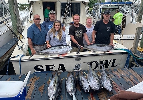 Catch inshore tuna on an exciting fishing trip with SeaOwl Fishing Charters in Point Pleasant, NJ.